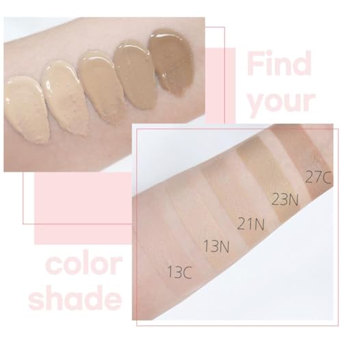 ENOUGH COLLAGEN 3X Moisture Foundation SPF 15, Korean Makeup Full Coverage Tinted Moisturizer, Skin Care Face Sunscreen for Women (#13N Light Beige, 3.38 fl oz / 100ml)
