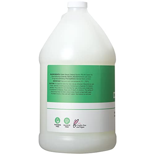 Ginger Lily Farms Club & Fitness Moisturizing Conditioner for Dry Hair, 100% Vegan & Cruelty-Free, Aloe Vera Scent, 1 Gallon (128 fl oz) Refill, white