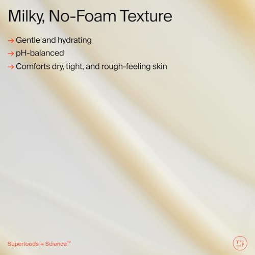 Youth To The People Supershroom Facial Cleanser - Adaptogens + Snow Mushroom Oat Oil Lipids Vitamins Face Wash, Nourishing Makeup Remover for Dry + Sensitive Skin, Soothes Redness