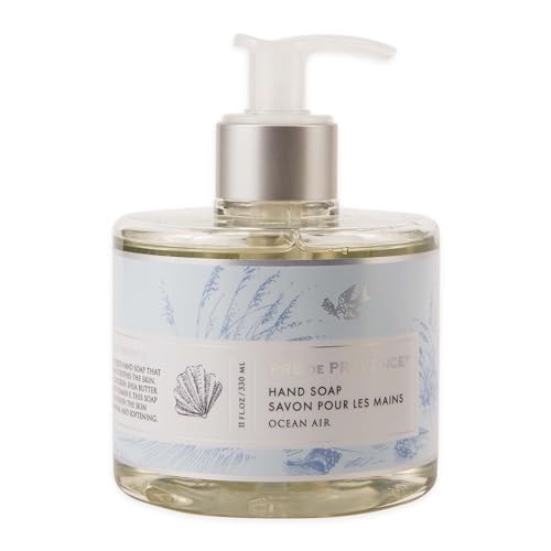 Pre de Provence Collection Liquid Hand Soap, Sooths & Softens while Cleansing, Enriched with Shea Butter, Vitamin E & Glycerin, Soft & Soothing, 11 fl oz, Ocean Air
