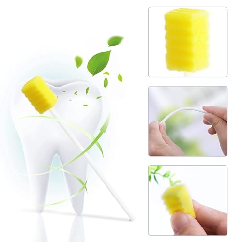 Disposable Oral Swabs (Yellow-250PCS)