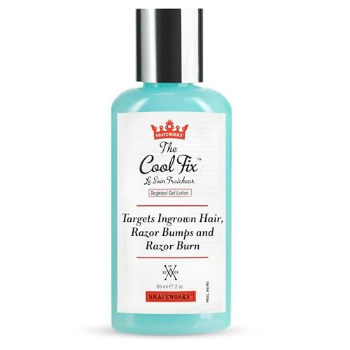 Shaveworks The Cool Fix Aftershave for Women: Pubic Hair Removal, Razor Bumps, Razor Burns, Ingrown Hair Treatment ? After Shaving Post Waxing Bikini Area Moisturizing Skin Care Gel 2 Fl Oz