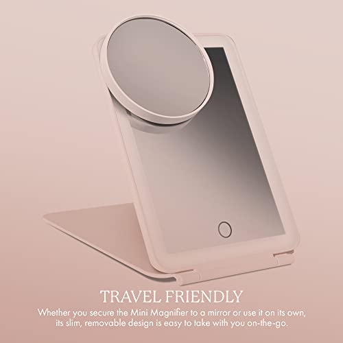 Vanity Planet Pose Mini Travel Mirror Magnifier Attachable 10x Magnifying Mirror with Suction Mount - Mounts Easily to Pose and Mini Pose Makeup Mirrors