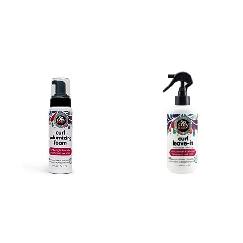 So Cozy Curl Styling Foam & Curl Conditioning Leave-In Detangler Spray Bundle for Kids
