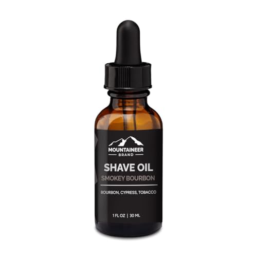 Mountaineer Brand Pre-Shave Oil | Reduce Nicks and Irritation for Close Shaving | Smokey Bourbon Scent |2oz