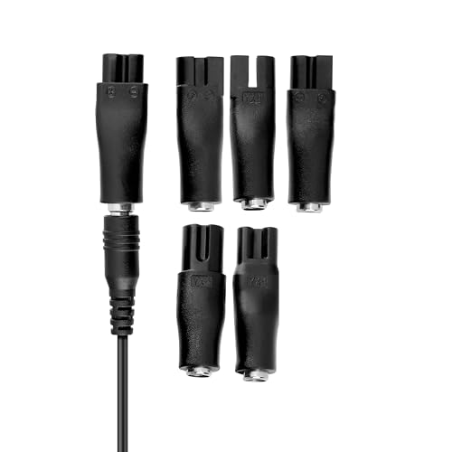7 PCS Power Cord 5V Replacement Charger USB Adapter Compatible with Electric Hair Clippers, Beard Trimmers, Shavers, Beauty Instruments, Desk Lamps, Purifiers