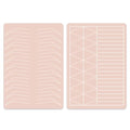 5PCS Double Sides Silicone Practice Skin Permanent Makeup Tattoo Microblading Microshading Practice Fake Skins for Tattooing Brows Ombre Eyebrows Tattoos
