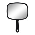 OMIRO Hand Mirror, All Black Handheld Mirror with Handle, 6.6" W x 9.3" L, Pack of 6