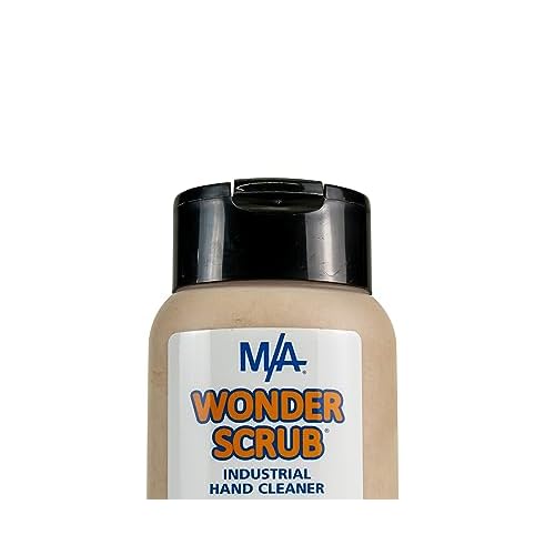 M/A Wonder Scrub - Industrial Strength Mechanic Hand Cleaner - Heavy Duty Walnut Shell Soap - Tough on Grease, Dirt, Oil, and Paint (2 bottles 400ml)