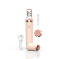 Epilator for Women, 2-in-1 Facial Hair Removal for Women, Portable Designed, Rechargeable, Built-in LED Light for Precision, Painless Hair Remover & Shaver for Face, Lips, Chin, Eyebrows (Peach)