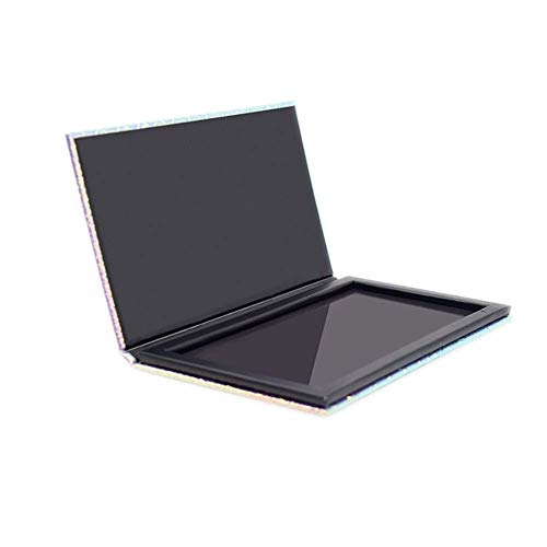 unbrand Mermaid Fish-Scale Pattern Change Empty Magnetic Eyeshadow Blush Highlighters Palette makeup tools 10x10cm