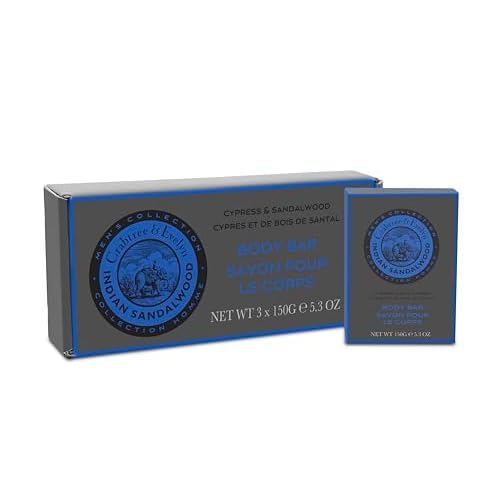 Crabtree & Evelyn Indian Sandalwood Body Bar Soap 3x 5.29 oz