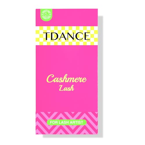 TDANCE Cashmere Lash Extensions Super Matte Black Volume Lash Extension C CC D DD B J L Curl 0.03-0.2mm Thickness Classic Lash Extensions Eyelash Extensions Professional Salon Use(0.2-DD,8-15mm)