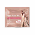 Mini Mani Kit ? Disposable Manicure Set with Nail Clipper, File, Buffer, Cuticle Stick, Remover Pad & Alcohol Wipe ? Single-Use Nail Care Kit for Travel, Events, or Bulk Hygiene (Regular, 5, Count)