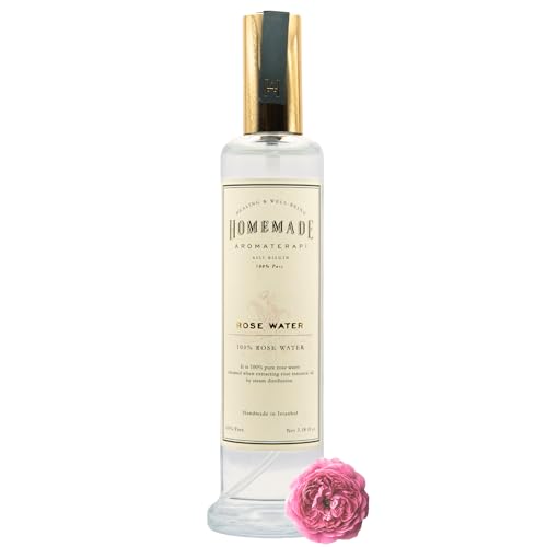 HMA | 100 Percent Pure Rose Water Facial Mist ? Steam-Distilled Rosa Damascena Hydrosol | Alcohol-Free Toner & Hydrating Face Spray | Natural Skin Refresher for All Skin Types | 3.38 FL Oz