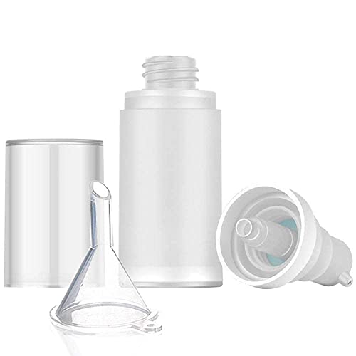 Airless Pump Bottles, Airless Cosmetic Container with Cosmetic Spatula -Refillable Container for Creams, Gels & Lotions,Travel Containers for Toiletries