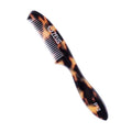 ZEUS Large 5¡± Mustache Comb for Men, Handmade Saw Cut, Long Handle Beard & Mustache Grooming Tool for Precise Styling (Tortoiseshell) P12