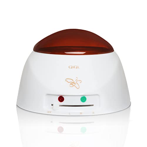 GiGi All Purpose Honee Soft Wax 14 oz, Multi-Purpose Wax Warmer and Large Natural Muslin Epilating Strips, 100 ct