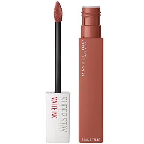 MAYBELLINE Super Stay Matte Ink Liquid Lipstick Makeup, Long Lasting High Impact Color, Up to 16H Wear, Amazonian Nude Brown & Mover Brown, 2 Count