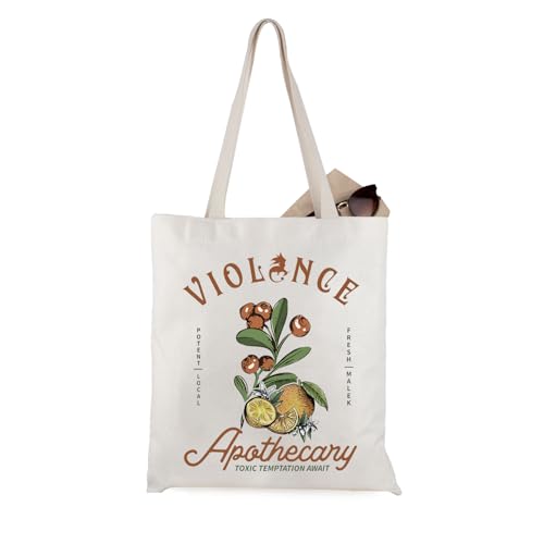 WCGXKO Dragon Rider Book Lover Gift Violence College Violet Sorrengail Bookish Tote Bag