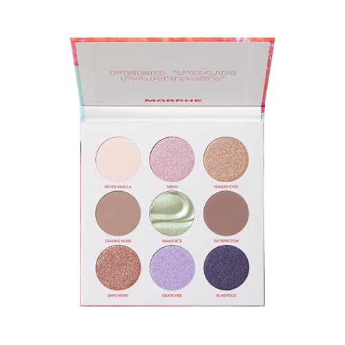 Morphe Pulp Fantasy Artistry Palette - Foil-Effect Eyeshadow Palette with Matte, Shimmer & Foil Finishes - Violet, Rich Taupe & Brown Eyeshadow with Luminous Payoff (0.35 oz)