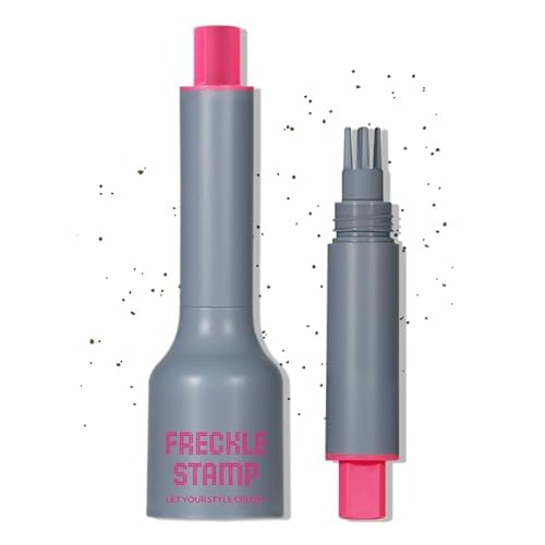 Erinde Waterproof Freckle Stamp Pen - Faux Freckle Pen, Natural-Looking Lifelike Freckle Makeup, 5-Point Quick Dry Long-Lasting Magic Fake Freckles Marker for Sunkissed Makeup, 03 Mocha