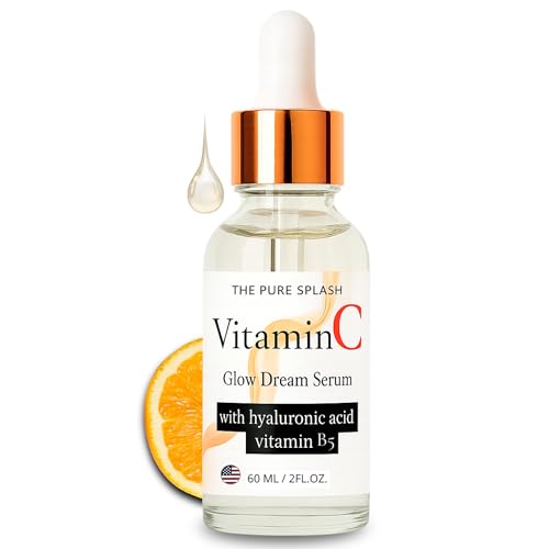 Vitamin C Face Serum 10% ? with Hyaluronic Acid & Vitamin B5 ? Glow Serum for Face ? Lightweight, Non-Greasy, Fragrance-Free ? 60ml