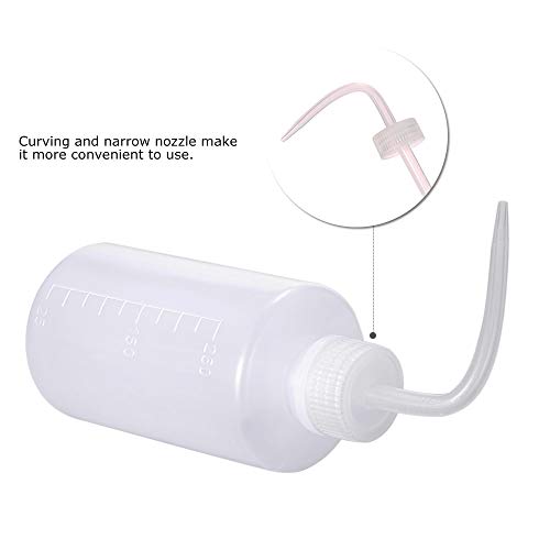 Yuelong Tattoo Wash Bottle with Bottle Bags Kit 2Pcs 500ml Squeeze Washing Bottle and 250pcs Tattoo Squeeze Bottle Bags Water Squirt Bottle with Scale Labels for Medical Label Tattoo Supplies