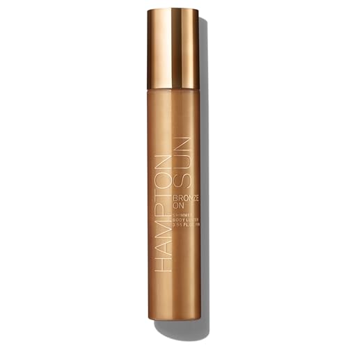 Hampton Sun Bronze-On Shimmer Body Luster | Instant Skin Perfecting Bronzing Gel?e | Smooth, Radiant Finish | Deeply Hydrating and Firming | Blurs Over Skin Imperfections | Micro-Fine Golden Shimmer