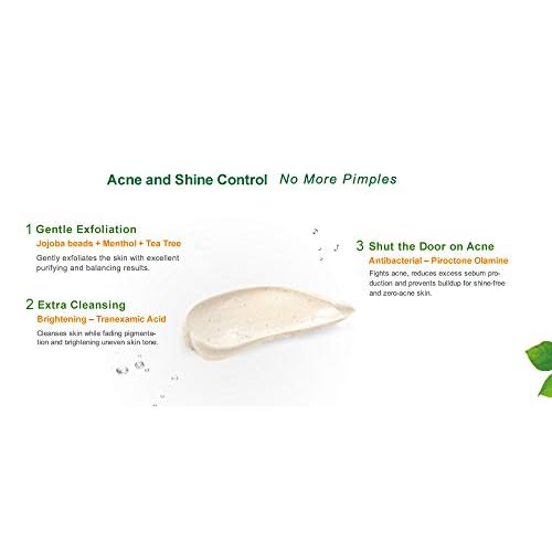 Tea Tree Purifying Kaolin Clay Mask & Facial Cleanser 2 in 1 for Exfoliating, Pore Clearing, Oil-absorbing 4.2 OZ