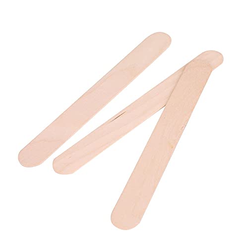 Hair Removal Hard Wax Beans 50pcs Wooden Wax Spatula Tongue Depressor Disposable Facial Mask Hair Remove Cream Applicator Wax Spatula Tongue Depressor Disposable Stick Underarms Back and Chest