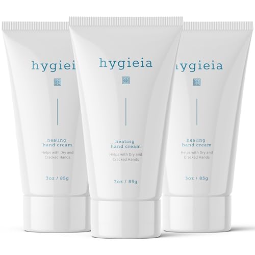 Hygieia + Crepey Hand Repair Cream ? Day & Night Care for Dry, Thin, Cracked Hands ? Shea Butter & Aloe ? Deeply Nourishing, Non-Greasy, Fast Absorbing Anti-Aging Cream, 3oz (3 Pack)