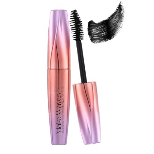 Mascara, Waterproof Mascara Black, Long Lasting Volume Mascara, Instant & Very Easy to Apply, Full-Sized Black Mascara for Eye Makeup