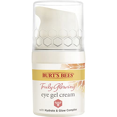 Burt's Bees Truly Glowing Reawakening Gel Eye Cream with Hydrate and Glow Complex, 0.5 Fluid Ounce (Package May Vary)