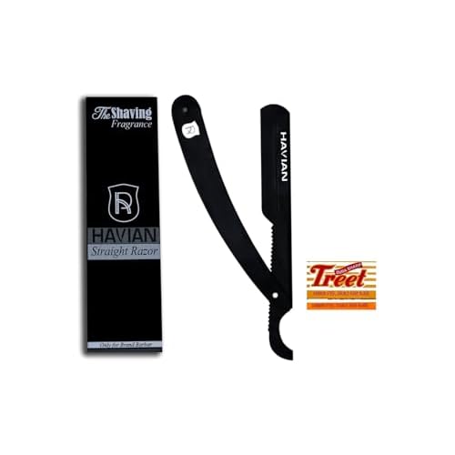 Professional Straight Razor, Turkish Model Black Steel Ergonomic Handle-premium Quality Stainless Steel-with Finger Rest for Men's Traditional Wet Shaving-Razor Shaving Blade.