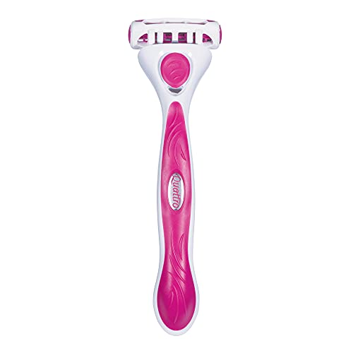 Schick Quattro Womens Value Pack with 1 Razor and 4 Razor Blade Refills