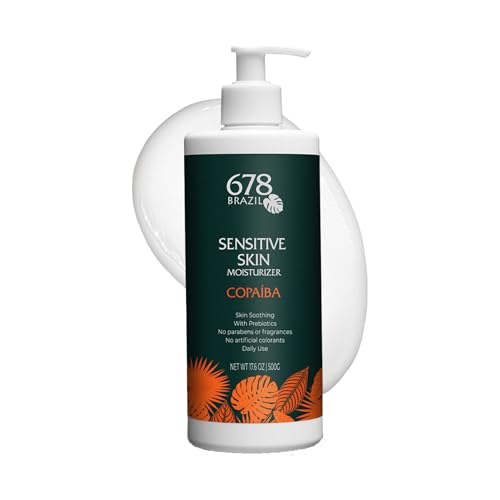 678Brazil Sensitive Skin Moisturizer - Supports the Skin¡¯s Protective Barrier - Copaiba, Passion Fruit, Hyaluronic Acid - 17.63 Oz