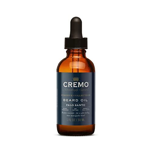 Cremo Beard Oil and Body Wash Bundle with Palo Santo Scents, 1 fl oz and 16 fl oz