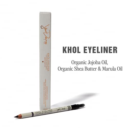 Jillian Dempsey Khol Eyeliner: Clean, Waterproof Eyeliner Pencil with Built-In Smudger for Effortless Blending ? Rich Pigment, Cruelty-Free?, Rich Brown
