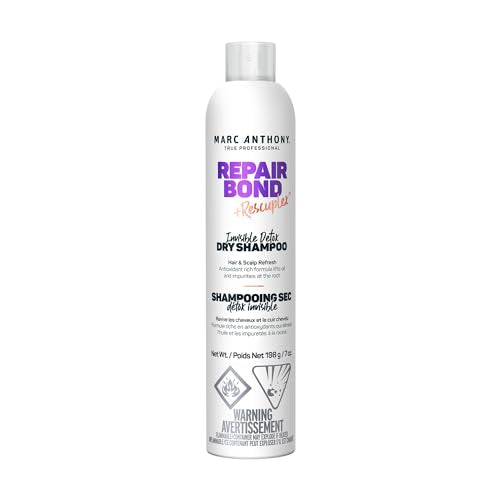Marc Anthony Bonding Dry Shampoo - Invisible Detox for Damaged Hair, Repair Bond + Rescuplex for Moisturizing, Strengthening Hair Bonds & Fuller Look, 7 oz