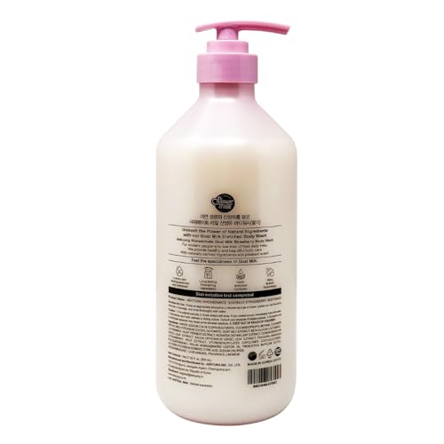Premium Goat Milk Body Wash, 27 Fl Oz, Pack Of 2 (Strawberry)