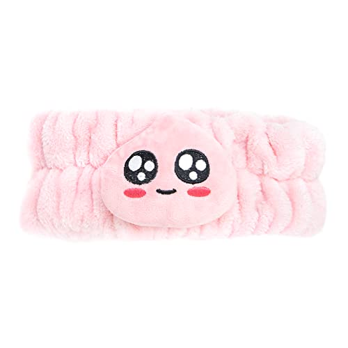 The Cr?me Shop x APEACH 3D Teddy Headyband, Spa Headband for Washing Face, Skincare Headbands, Soft & Fluffy Headbands for Women, Cruelty-Free & Vegan