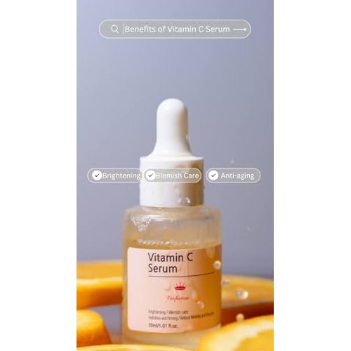 10% Vitamin C Serum ? Face Serum - Korean - Brightening & Anti-Aging Formula with Ferulic Acid & Niacinamide ? Improves Skin Tone, Dark Spots, Fine Lines & Wrinkles - Natural Ingredients 30ml
