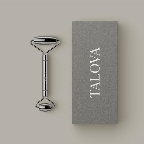304-Grade Stainless Steel Facial Roller, Face Roller for Eyes, Double Chin, Jawline & Neck, Reduce Puffiness & Improve Wrinkles, Massage Tool for Anti-Aging, Lifting & Lymphatic Drainage
