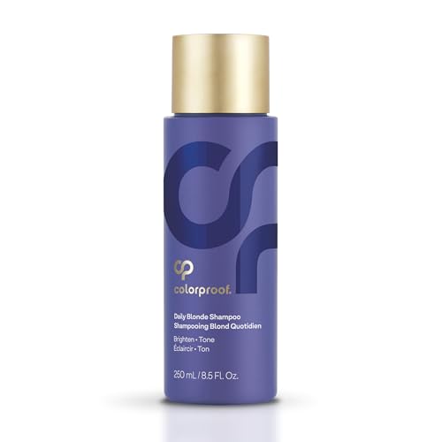 Colorproof Daily Blonde Shampoo 8.5 Fl. Oz. Sulfate Free Shampoo for Blonde Color Treated Hair with Citrus, Jasmine & Coconut Milk Scent for Cleansing & Toning
