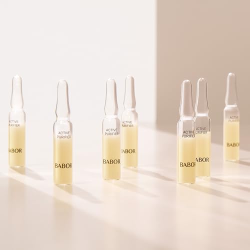 BABOR Active Purifier Ampoule Concentrates for Face with Tea Tree Oil, Refine, Purify, Revitalize Dull and Dry Skin, Clean & Vegan, Results in 7 Days