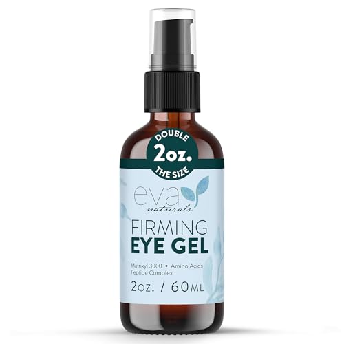 Eye Gel for Dark Circles, Bags & Puffiness ? Anti-Aging Serum with Peptides, Hyaluronic Acid & Botanicals ? Firming Under Eye Treatment for Wrinkles, Fine Lines & Tired Skin ? 2 oz