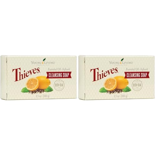 Young Living Thieves Essential Oil Cleansing Soap Essential Oils - 3.5oz. (Pack of 2)