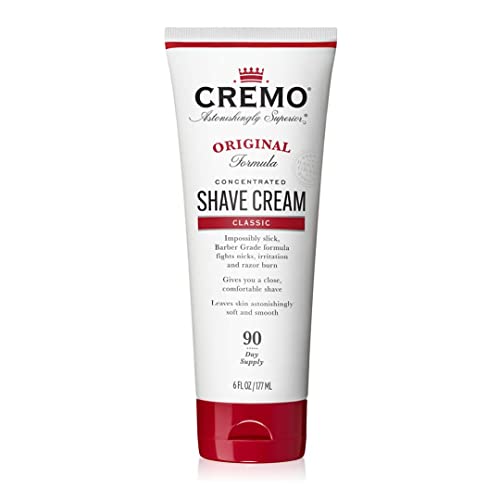Cremo Barber Grade Original and Cooling Shave Cream, Astonishingly Superior Ultra-Slick Shaving Cream for Men, Fights Nicks, Cuts and Razor Burn, 6 Fl Oz, 2 Pack