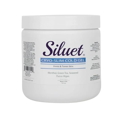 SILUET Cryo Cold Gel ? Refreshing Body Gel with Herbal Extracts ? Cooling & Firming Sensation ? 16 oz Jar